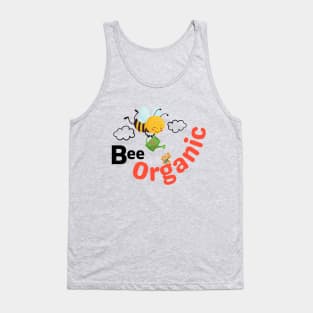 Be Organic Cute Bee Using A Watering Can & Farming Organically Tank Top